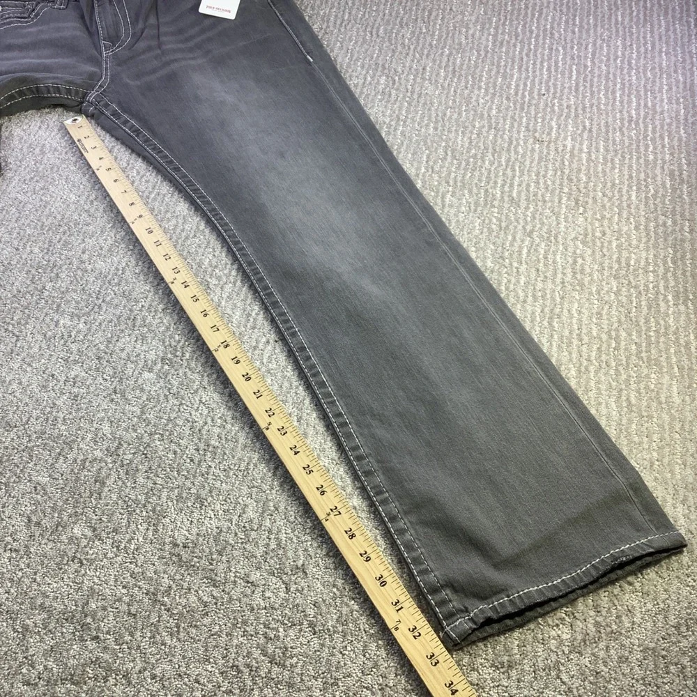 True Religion Ricky Big T Flap Relaxed Straight Jeans 33 x 34 (Actual 34x33) NWT